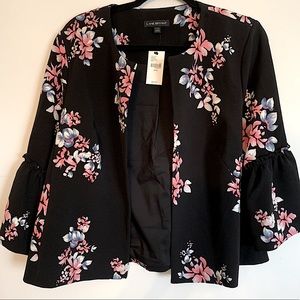 Lane Bryant Floral Bell Sleeve Jacket